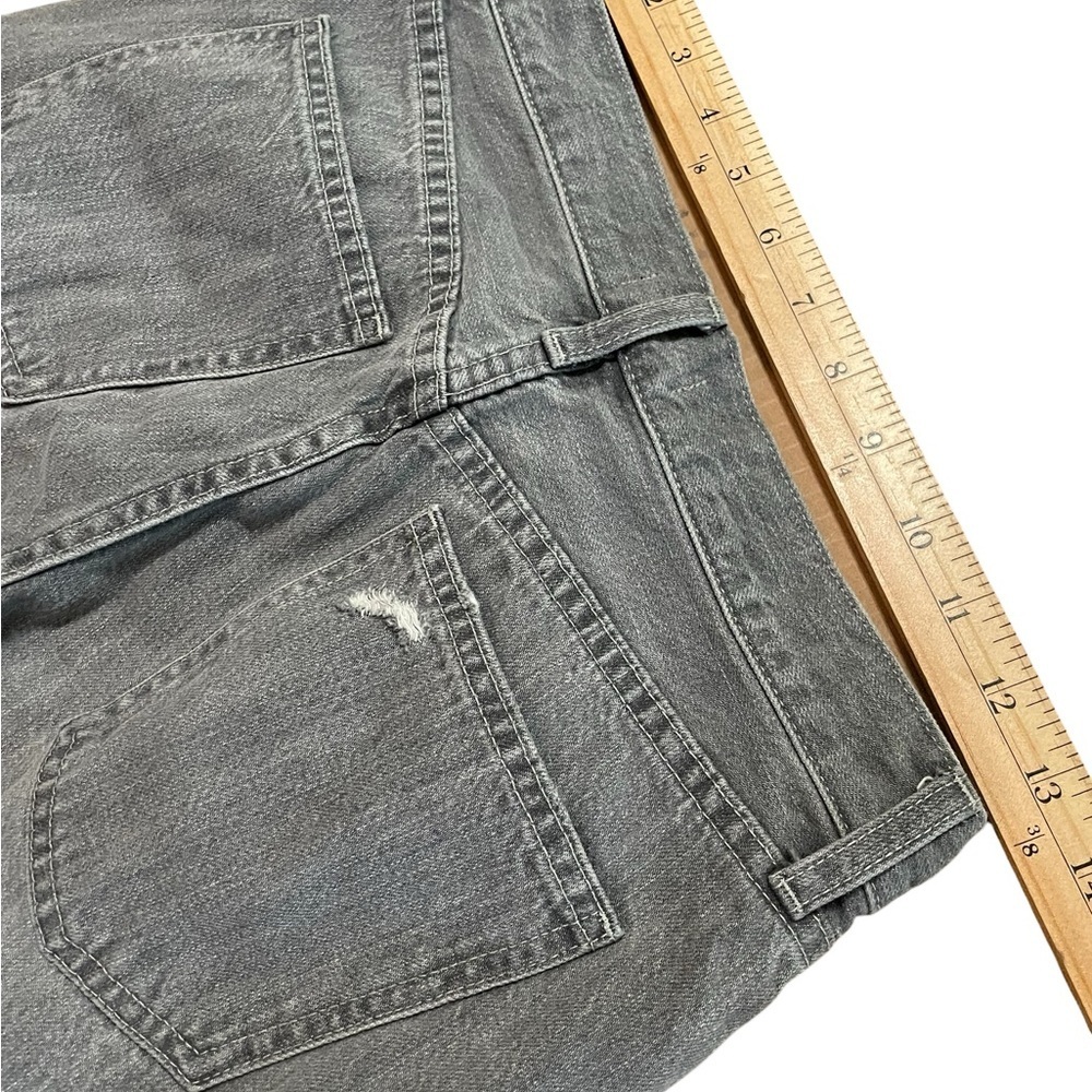 Uniqlo Gray Straight Leg Jeans Size 23 Cotton Tencel Soft Denim High Rise - Picture 7 of 10